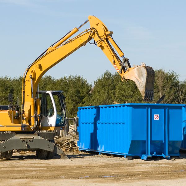 can i choose the location where the residential dumpster will be placed in Windfall City IN